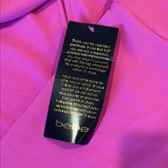 Bebe Fuchsia Long Sleeve Dress - Picture 2 of 7